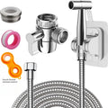 Bidet sprayer kit with 1.5m hose and holder,  with 3-way faucet diverter G1/2 M22-24, for cleaning and personal hygiene